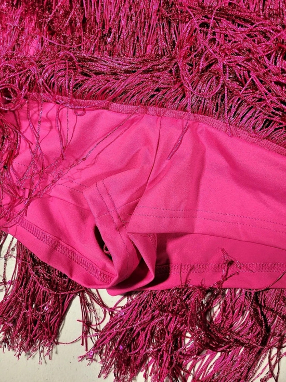 SHEIN Fringe Mini Skort in Pink 1XL - Picture 4 of 4